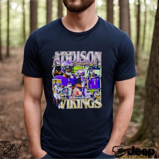 Jordan Addison Minnesota Vikings retro shirt