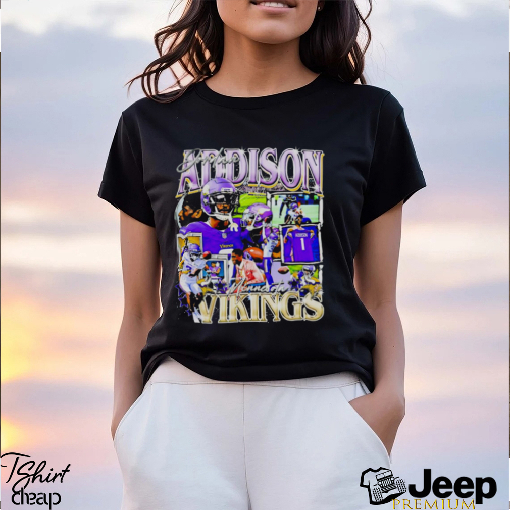 Jordan Addison Minnesota Vikings Retro Shirt - Peanutstee