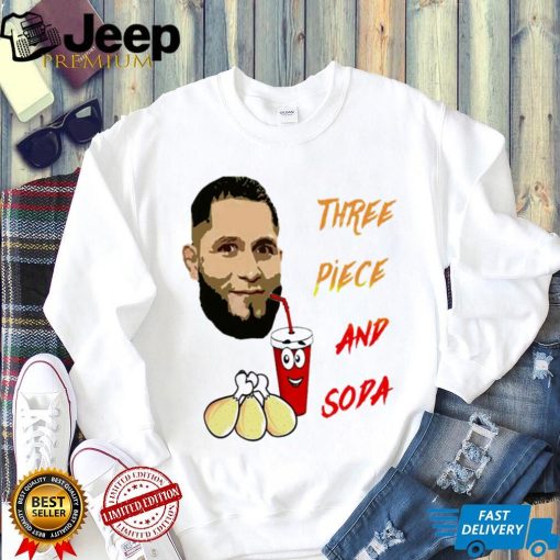 Jorge Masvidal three piece and a soda meme shirt