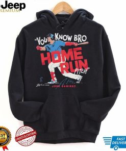 Jose ramirez you know bro home run pitch signature T shirts