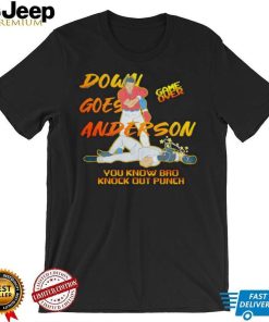 Jos‚ Ram¡rez down goes Anderson shirt