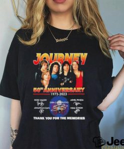 Journey freedom essential 50th anniversary 1973 2023 thank you for the memories shirt