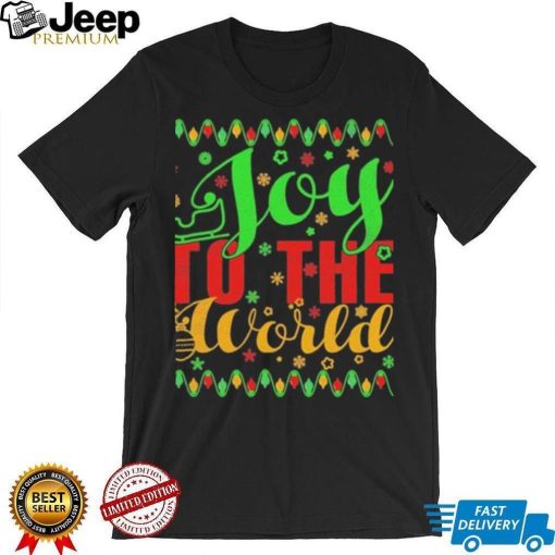 Joy to the world merry Christmas happy holiday winter xmas mens 2023 Shirt