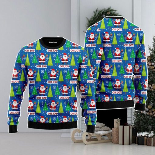 Joyful Holiday Santa Claus Christmas Unisex Ugly Sweater