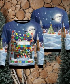 Jp Autism It’s Ok To Be Different Christmas Ugly Sweater 3D Gift For Men And Women