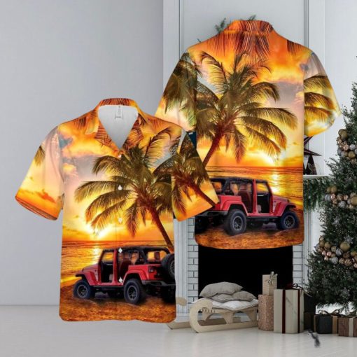 Jp Beach Sunset 3D Hawaiian Shirt Summer Holiday Gift For Men And Women