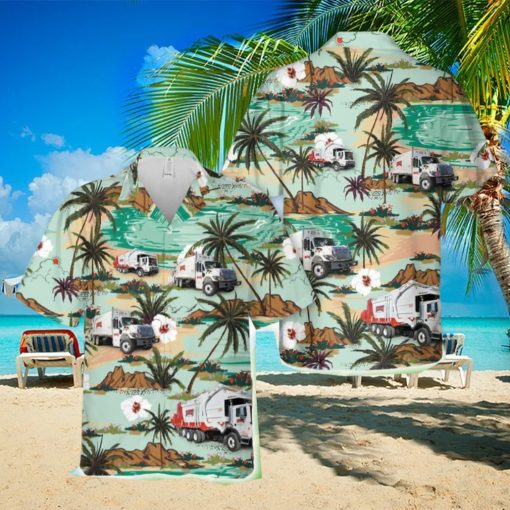 Rumpke Waste & Recycling Truck Hawaiian Shirt