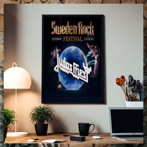 Judas Priest Sweden Rock Solvesborg Festival June 2024 Home Decor Poster Canvas