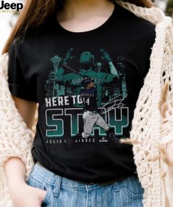 Julio Rodriguez Seattle Here To Stay WHT Shirt