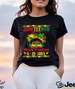 Juneteenth Black Freedom Glasses Of Bold Black Women T shirt