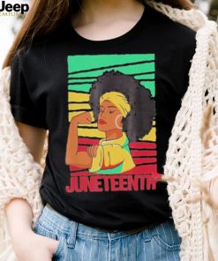 Juneteenth strong black girl African American freedom shirt