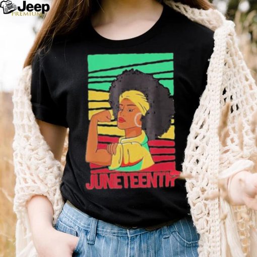 Juneteenth strong black girl African American freedom shirt