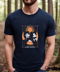 Junior's Mickey & Friends The Future Looks Bright Mickey and Minnie Tarot Card T Shirt