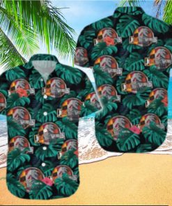 Jurassic Park Hawaii Shirt Grean Leaf For Summer Gift