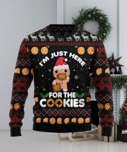 Just Here For The Cookies Ugly Christmas Sweater, Best Christmas Gifts Ideas