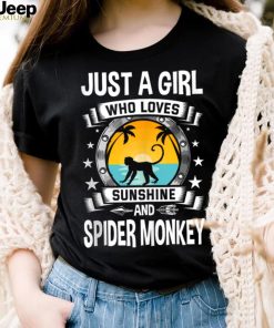 Just a Girl Who Loves Sunshine and Spider Monkey Tank Top