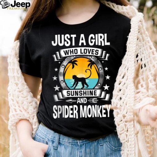 Just a Girl Who Loves Sunshine and Spider Monkey Tank Top