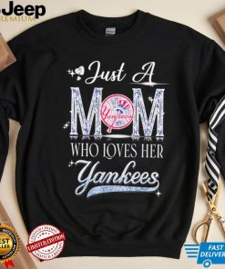 Just a mom who loves her Yankess shirt