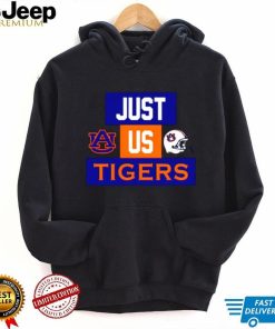 Just us Auburn Tigers helmet logo shirt