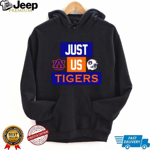 Just us Auburn Tigers helmet logo shirt