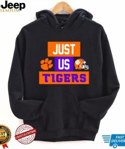 Just us Clemson Tigers helmet logo shirt