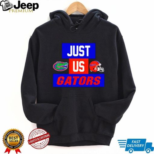 Just us Florida Gators helmet logo shirt