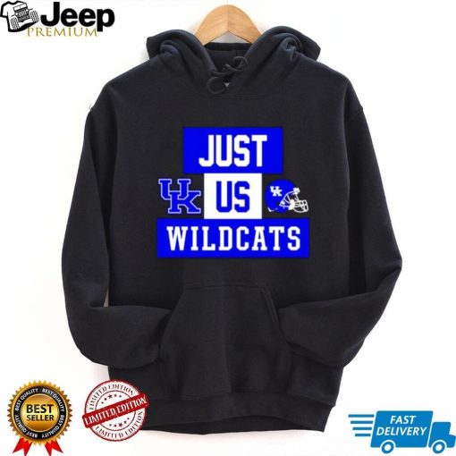 Just us Kentucky Wildcats helmet logo shirt