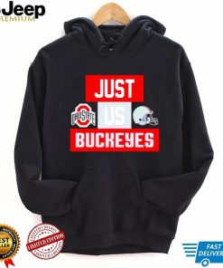 Just us Ohio State Buckeyes helmet logo shirt