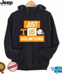 Just us Tennessee Volunteers helmet logo shirt