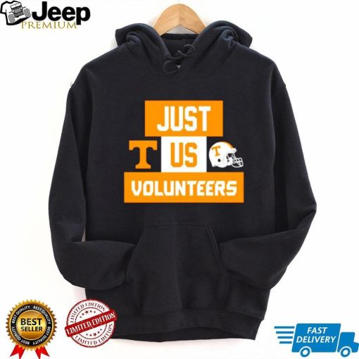 Just us Tennessee Volunteers helmet logo shirt