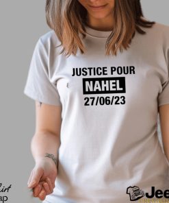 Justice pour nahel 27 06 23 text 2023 shirt