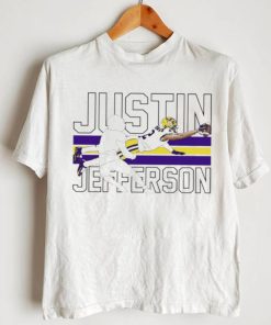 Justin Jefferson player action pose funny shirt