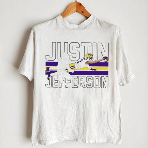 Justin Jefferson player action pose funny shirt