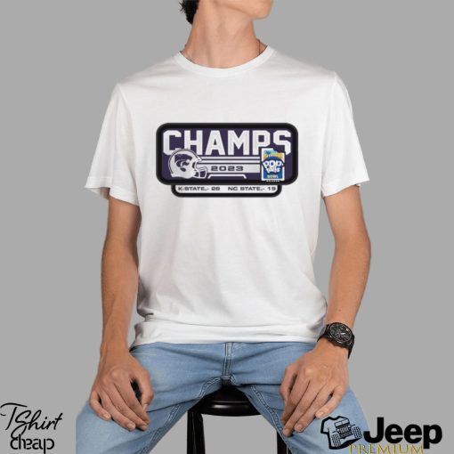 K State Wildcats 2023 Pop Tarts Bowl Champions Banner Shirt