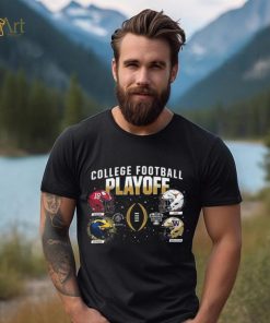 College Football Playoff 2024 4 Team Dueling Helmet Shirt