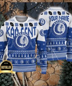 KAA Gent Ugly Christmas Sweater Logo Custom Name Gift Fans