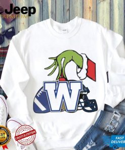 Grinch Hand New Release Winnipeg Blue Bombers Canadian Football League Shirt