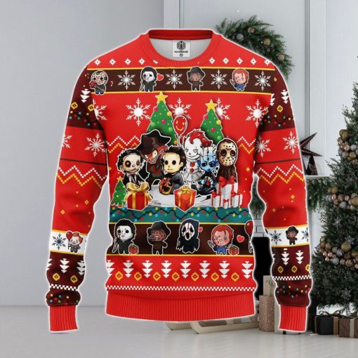 Chibi Horror Halloween Ugly Christmas Sweater Amazing Gift Men And Women Christmas Gift