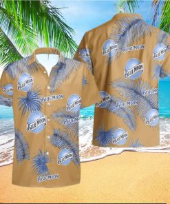 Blue Moon Beer Palm Leaves Tropical Hawaiian Shirt And Shorts Unique Summer Gift