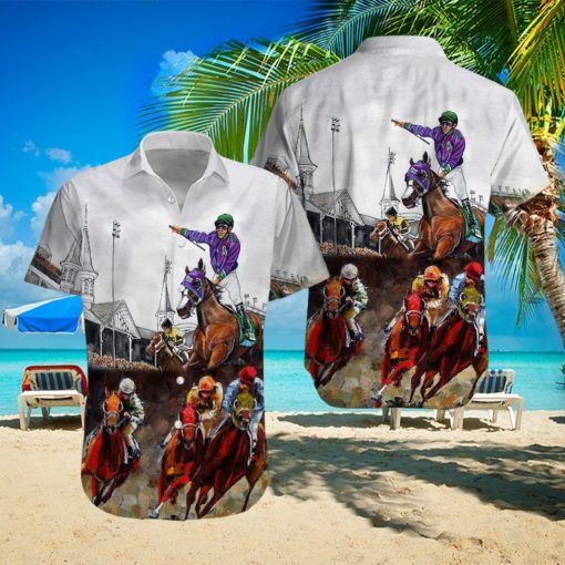 KENTUCKY DERBY HORSE RACING TRENDING HAWAIIAN SHIRT