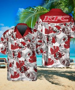 KFC Food Shirt, Tropical Flower Aloha Hawaiian Shirt For Men And Women