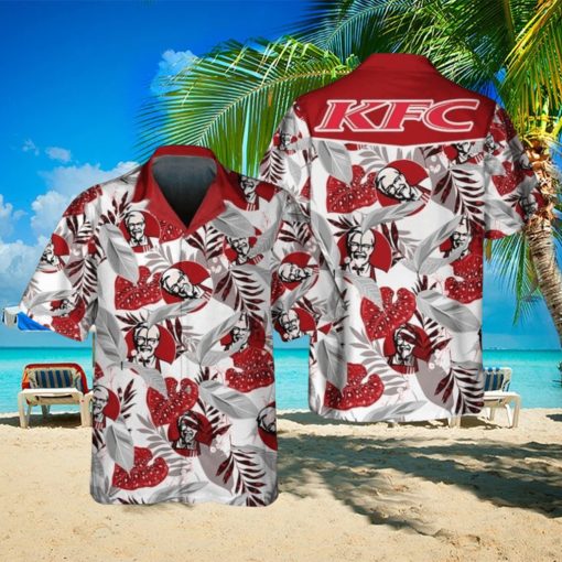 KFC Food Shirt, Tropical Flower Aloha Hawaiian Shirt For Men And Women