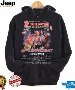 World Tour 2023 Red Hot Chili Peppers 40th Anniversary 1983 – 2023 Thank You For The Memories T Shirt