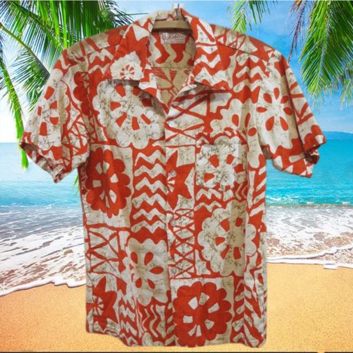 Kahili Fashions Hawaii Aloha Shirt