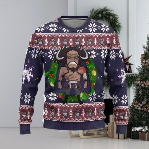 Kaido One Piece Anime Ugly Christmas Sweater 3D Gift For Men And Women Xmas Gift