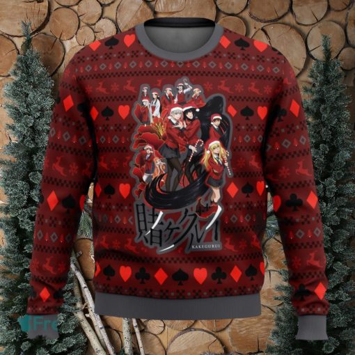 Kakegurui Hyakkaou Private Academy Ugly Christmas Sweaters 3D Super Hot