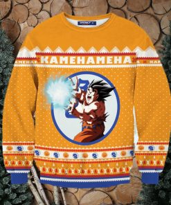 Kamehameha Christmas Unisex Wool Sweater Ugly Christmas Sweater 3D