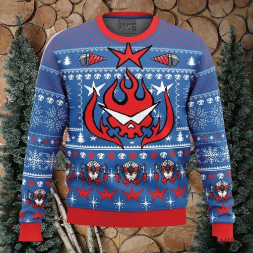 Kamina Tengen Toppa Gurren Lagann Ugly Christmas Sweater Holiday Gift Christmas Sweater