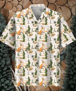 Kangaroo Cricket Hawaiian Shirt
