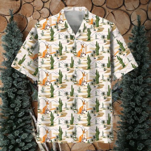 Kangaroo Cricket Hawaiian Shirt
